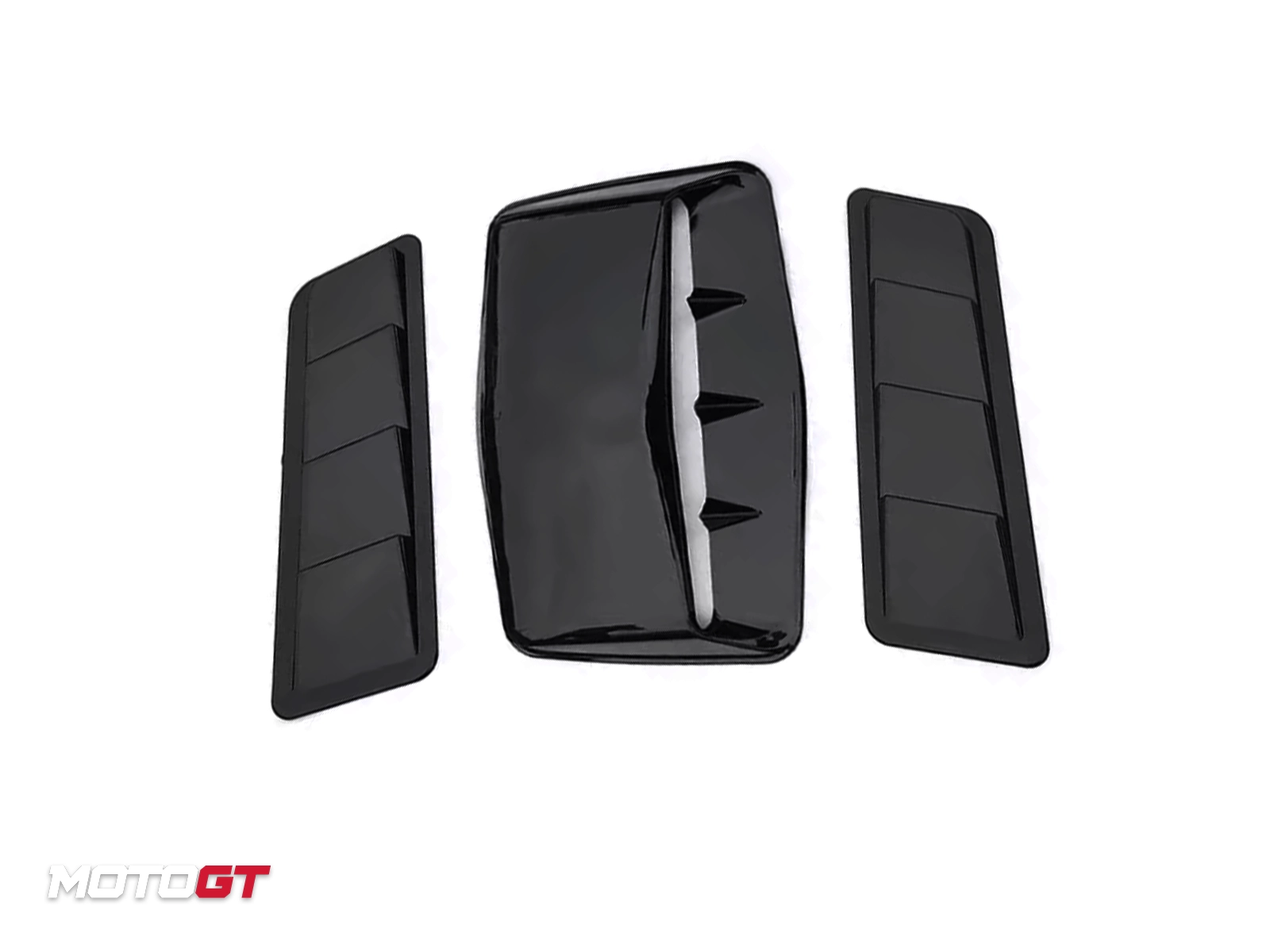 غطاء محرك جيتور تي 1 أسود مطفي، 3 قطع — 4